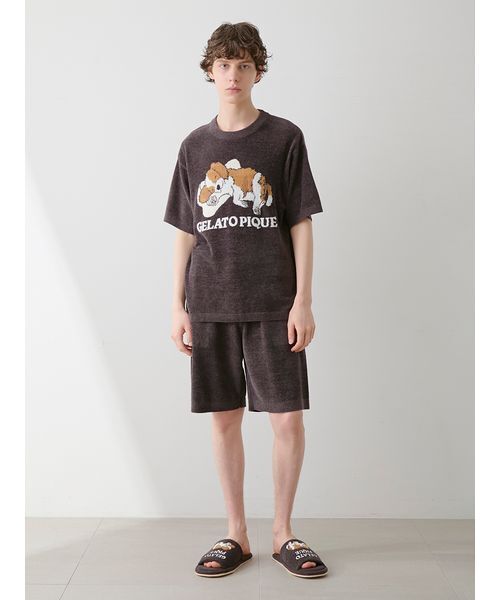 人気ブランド 海外通販 - 国内入手困難 ONLINE限定】【HOMME】エアリーモコドッグジャガードプル ルームウェア・パジャマ