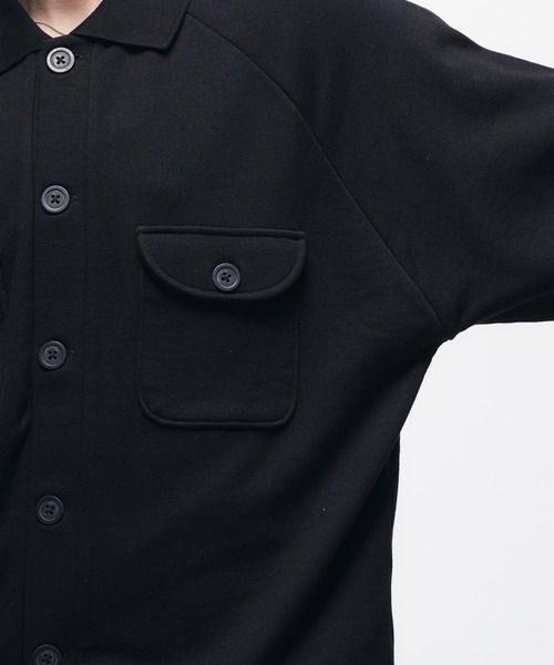 Adoon plain（アドーンプレーン）の「SWEAT POLO CARDIGAN / スウェットポロカーディガン（カーディガン/ボレロ・メンズ・グレイッシュベージュ/レッド/ブラック・MEDIUM/LARGE）」の19枚目の写真