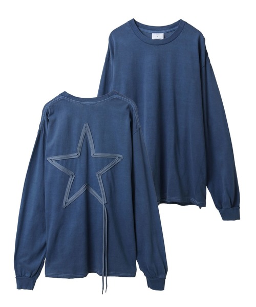 CONVERSE TOKYO(コンバーストウキョウ)の「SPINDLE STAR★ LONGSLEEVE TEE(Tシャツ/カットソー・レディース・ブラック/ブルー/ホワイト・SMALL/MEDIUM)」の3枚目の写真