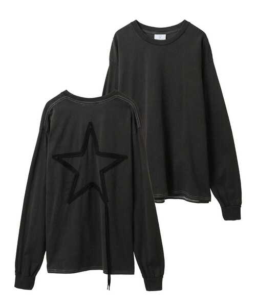 CONVERSE TOKYO(コンバーストウキョウ)の「SPINDLE STAR★ LONGSLEEVE TEE(Tシャツ/カットソー・レディース・ブラック/ブルー/ホワイト・SMALL/MEDIUM)」の1枚目の写真