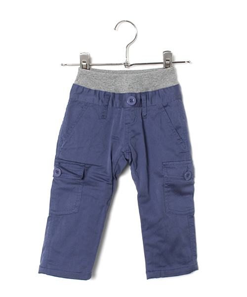 RUGGEDWORKS(ラゲッドワークス)の「裏トリコットカーゴパンツ(80~140㎝)(カーゴパンツ・キッズ・ダークブルー/イエロー/チャコールグレー・90cm/120cm/130cm/80cm/140cm/110cm/100cm)」の2枚目の写真