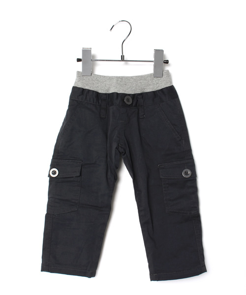 RUGGEDWORKS(ラゲッドワークス)の「裏トリコットカーゴパンツ(80~140㎝)(カーゴパンツ・キッズ・ダークブルー/イエロー/チャコールグレー・90cm/120cm/130cm/80cm/140cm/110cm/100cm)」の1枚目の写真