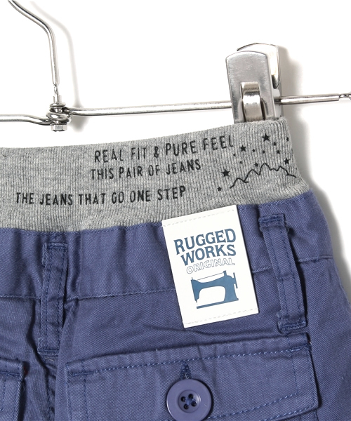 RUGGEDWORKS(ラゲッドワークス)の「裏トリコットカーゴパンツ(80~140㎝)(カーゴパンツ・キッズ・ダークブルー/イエロー/チャコールグレー・90cm/120cm/130cm/80cm/140cm/110cm/100cm)」の9枚目の写真