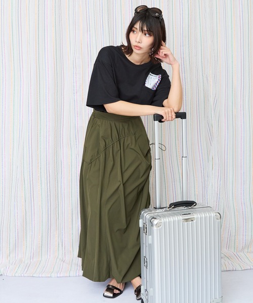 JETSET SOLO PLUS (ジェットセットソロプラス)の「【JETSET SOLO PLUS】ボーディングパスシルケットTシャツ(Tシャツ/カットソー・レディース・ブラック/ブラウン/スモークピンク・FREE)」の9枚目の写真