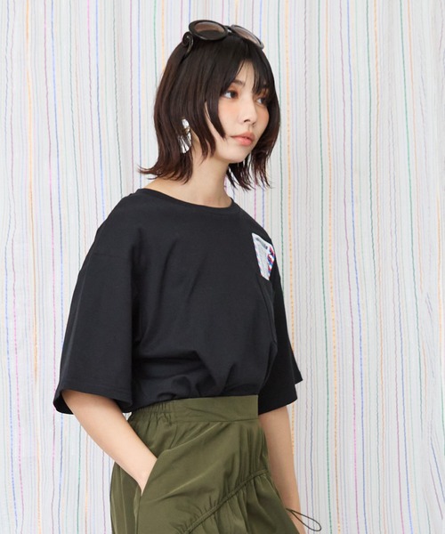 JETSET SOLO PLUS (ジェットセットソロプラス)の「【JETSET SOLO PLUS】ボーディングパスシルケットTシャツ(Tシャツ/カットソー・レディース・ブラック/ブラウン/スモークピンク・FREE)」の13枚目の写真