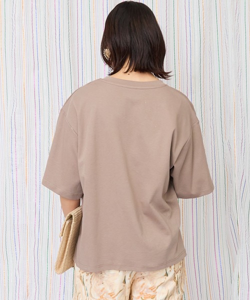 JETSET SOLO PLUS (ジェットセットソロプラス)の「【JETSET SOLO PLUS】ボーディングパスシルケットTシャツ(Tシャツ/カットソー・レディース・ブラック/ブラウン/スモークピンク・FREE)」の16枚目の写真