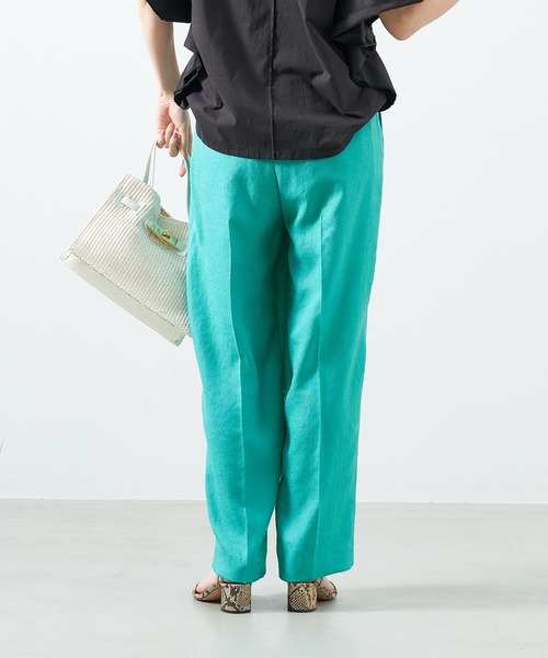 MICA&DEAL（マイカ＆ディール）の「ハイウエストコクーンパンツ〈セットアップ対応〉〈2サイズ展開〉（その他パンツ・レディース・ピンク/グリーン/ダークネイビー/ベージュ・36/38）」の7枚目の写真