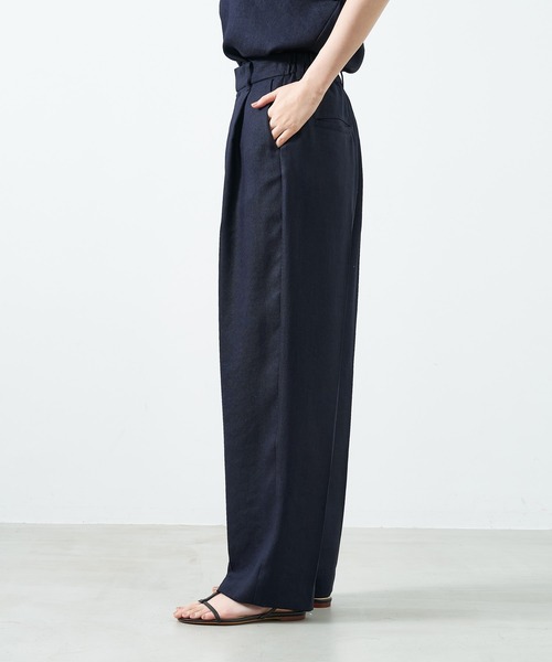 MICA&DEAL（マイカ＆ディール）の「ハイウエストコクーンパンツ〈セットアップ対応〉〈2サイズ展開〉（その他パンツ・レディース・ピンク/グリーン/ダークネイビー/ベージュ・36/38）」の19枚目の写真