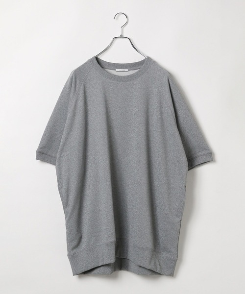 BAYFLOW（ベイフロー）の「[サイドポケット付き]BIG五分袖チュニック（Tシャツ/カットソー・レディース・オレンジ/アイボリー/グレー・FREE）」の8枚目の写真