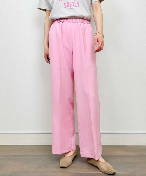 DIARIUM（ディアリウム）の「ドライツイルイージーパンツ（その他パンツ・レディース・ピンク/ベージュ・M）」の12枚目の写真