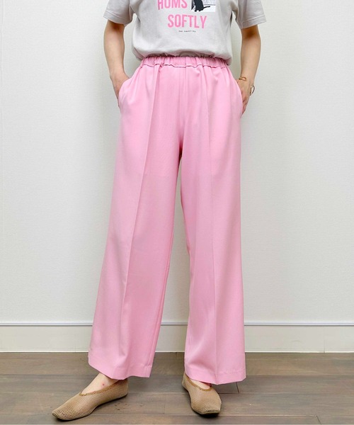 DIARIUM（ディアリウム）の「ドライツイルイージーパンツ（その他パンツ・レディース・ピンク/ベージュ・M）」の16枚目の写真