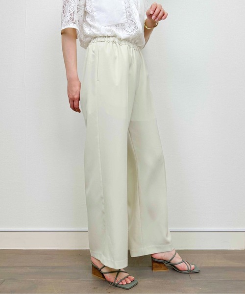 DIARIUM（ディアリウム）の「ドライツイルイージーパンツ（その他パンツ・レディース・ピンク/ベージュ・M）」の6枚目の写真