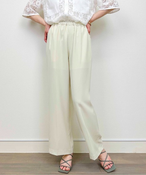 DIARIUM（ディアリウム）の「ドライツイルイージーパンツ（その他パンツ・レディース・ピンク/ベージュ・M）」の5枚目の写真