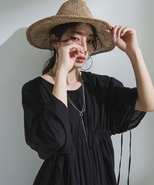 bohmal(ボマール)の「前後2wayドロストシャーリングロングワンピース(ワンピース・レディース・レッド/ブルー/ロイヤルブルー/ブラック・FREE)」の12枚目の写真