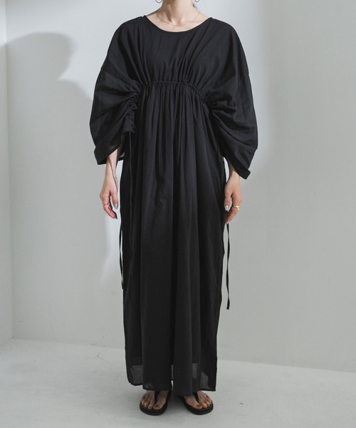 bohmal(ボマール)の「前後2wayドロストシャーリングロングワンピース(ワンピース・レディース・レッド/ブルー/ロイヤルブルー/ブラック・FREE)」の15枚目の写真