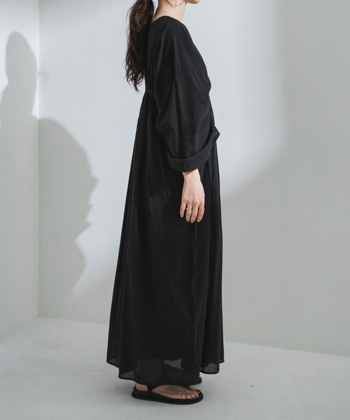 bohmal(ボマール)の「前後2wayドロストシャーリングロングワンピース(ワンピース・レディース・レッド/ブルー/ロイヤルブルー/ブラック・FREE)」の17枚目の写真