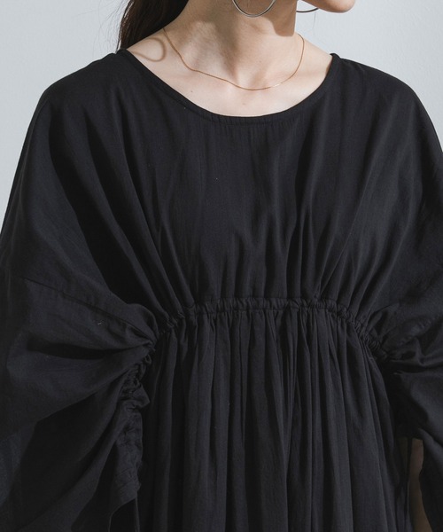 bohmal(ボマール)の「前後2wayドロストシャーリングロングワンピース(ワンピース・レディース・レッド/ブルー/ロイヤルブルー/ブラック・FREE)」の20枚目の写真