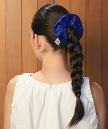 double quotes（ダブルクオーツ）の「「double quotes/ダブルクオーツ」イール スクランチ　レザーシュシュ（シュシュ）」