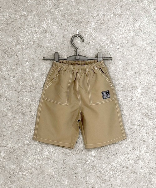 SHISKY(シスキー)の「SHISKY / シスキー 綿タッチ 接触冷感 デイリーショートパンツ キッズ(その他パンツ・キッズ・カーキ/ブラック/ライトグレー/オレンジ/ミント/パープル/ネイビー/チャコール・110/120/130/140/150/160)」の4枚目の写真