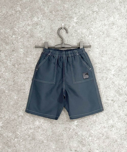 SHISKY(シスキー)の「SHISKY / シスキー 綿タッチ 接触冷感 デイリーショートパンツ キッズ(その他パンツ・キッズ・カーキ/ブラック/ライトグレー/オレンジ/ミント/パープル/ネイビー/チャコール・110/120/130/140/150/160)」の3枚目の写真