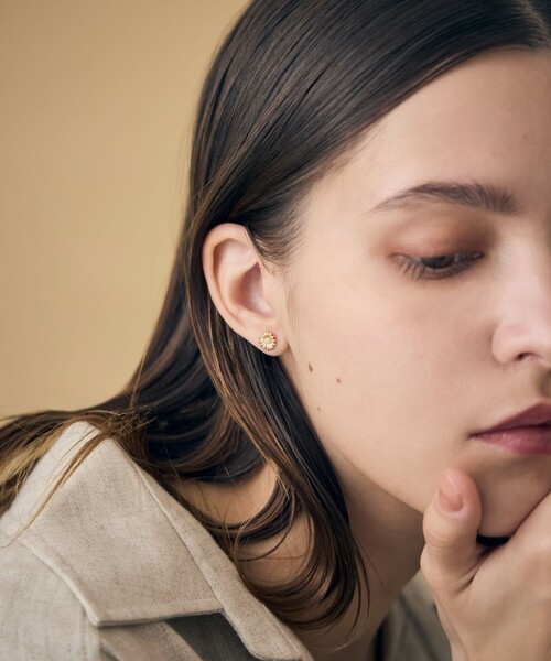 マーガレット] K18YG ダイヤモンド ピアス（ピアス（両耳用））｜ete