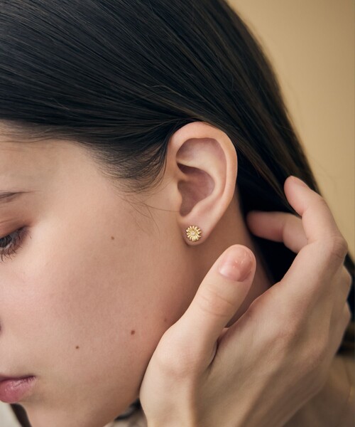 マーガレット] K18YG ダイヤモンド ピアス（ピアス（両耳用））｜ete