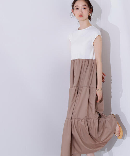 【美品】NATURAL BEAUTY BASIC ティアード ワンピース 楽天市場】【SALE／50%OFF】ラインアートティアードワンピース