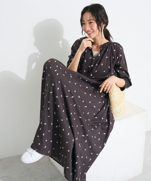 CRAFT STANDARD BOUTIQUE（クラフトスタンダードブティック）の「2WAY綿ボイルギャザーネックワンピース（ワンピース・レディース・レッド/ブルー/その他14・FREE）」の15枚目の写真