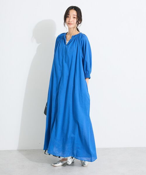 CRAFT STANDARD BOUTIQUE（クラフトスタンダードブティック）の「2WAY綿ボイルギャザーネックワンピース（ワンピース・レディース・レッド/ブルー/その他14・FREE）」の20枚目の写真