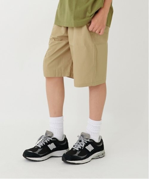 GLAZOS(グラソス)の「【大人向けサイズあり】【セットアップ対応】タイプライター・イージーハーフパンツ(その他パンツ・キッズ・ネイビー/カラフル/チャコール/カーキ/ベージュ/ブラウン・170cm/160cm/180cm/150cm)」の4枚目の写真