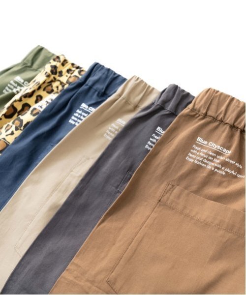 GLAZOS(グラソス)の「【大人向けサイズあり】【セットアップ対応】タイプライター・イージーハーフパンツ(その他パンツ・キッズ・ネイビー/カラフル/チャコール/カーキ/ベージュ/ブラウン・170cm/160cm/180cm/150cm)」の14枚目の写真