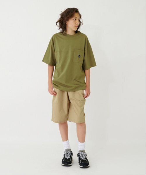 GLAZOS(グラソス)の「【大人向けサイズあり】【セットアップ対応】タイプライター・イージーハーフパンツ(その他パンツ・キッズ・ネイビー/カラフル/チャコール/カーキ/ベージュ/ブラウン・170cm/160cm/180cm/150cm)」の21枚目の写真