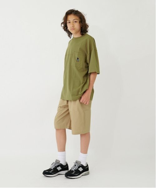 GLAZOS(グラソス)の「【大人向けサイズあり】【セットアップ対応】タイプライター・イージーハーフパンツ(その他パンツ・キッズ・ネイビー/カラフル/チャコール/カーキ/ベージュ/ブラウン・170cm/160cm/180cm/150cm)」の22枚目の写真