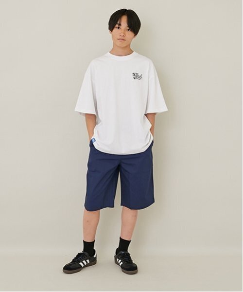 GLAZOS（グラソス）の「【大人向けサイズあり】【セットアップ対応】タイプライター・イージーハーフパンツ（その他パンツ・キッズ・ネイビー/カラフル/チャコール/カーキ/ベージュ/ブラウン・170cm/160cm/180cm/150cm）」の8枚目の写真