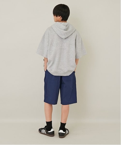 GLAZOS（グラソス）の「【大人向けサイズあり】【セットアップ対応】タイプライター・イージーハーフパンツ（その他パンツ・キッズ・ネイビー/カラフル/チャコール/カーキ/ベージュ/ブラウン・170cm/160cm/180cm/150cm）」の10枚目の写真