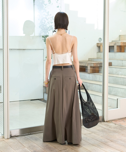 Rouge vif（ルージュヴィフ）の「サイドテープカップ付きキャミ（キャミソール・レディース・ブラック/オフホワイト・フリー）」の18枚目の写真