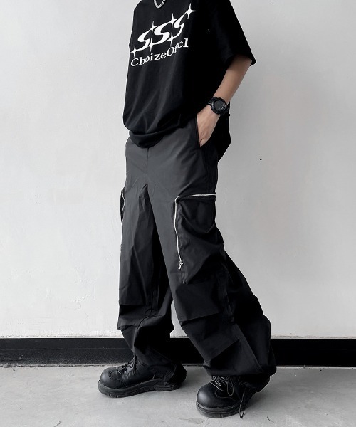 △front flap wide cargo pant/フロントフラップ ワイド カーゴ