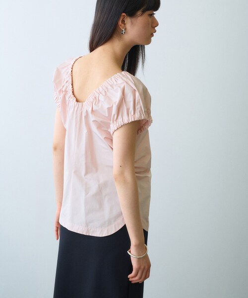 CODE A（コードエー）の「sporty gathered blouse（シャツ/ブラウス・レディース・ライトパープル/ネイビー/ピンク/サックスブルー・00）」の16枚目の写真