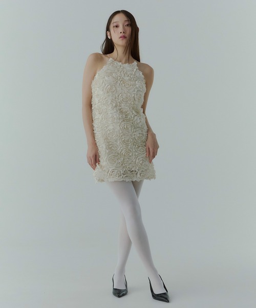 ボリュームフラワーモチーフアメスリワンピース（ワンピース）｜EIMY