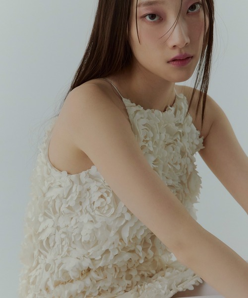 ボリュームフラワーモチーフアメスリワンピース（ワンピース）｜EIMY