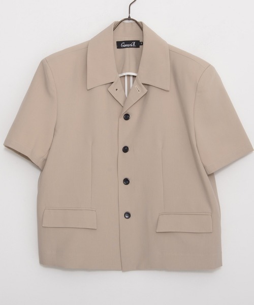 CavariA(キャバリア)の「『CavariA/キャバリア』半袖シャツJKT(シャツ/ブラウス・メンズ・ベージュ/ブラック・L/M)」の19枚目の写真