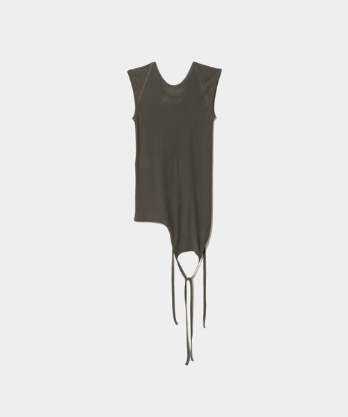 beautiful people（ビューティフルピープル）の「double-end dry touchjersey rib tank top（タンクトップ・レディース・チャコール/オリーブ/ブラック・36）」の3枚目の写真