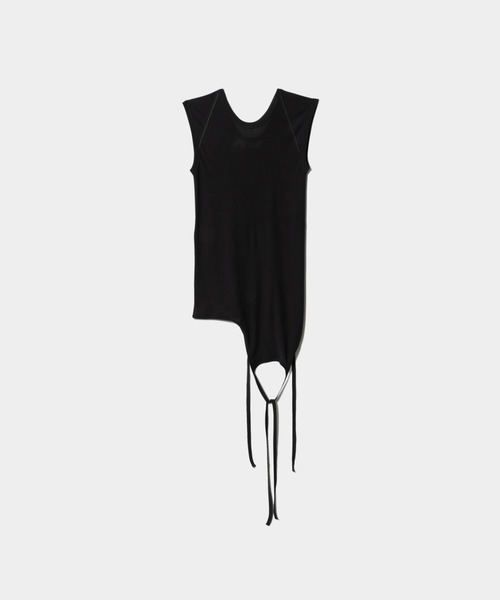 beautiful people（ビューティフルピープル）の「double-end dry touchjersey rib tank top（タンクトップ・レディース・チャコール/オリーブ/ブラック・36）」の4枚目の写真