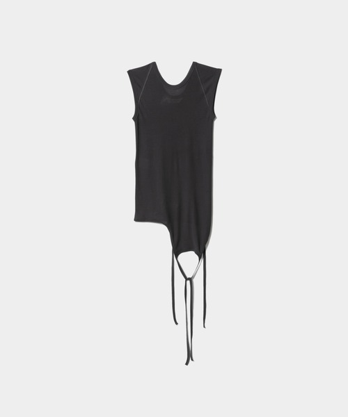 beautiful people（ビューティフルピープル）の「double-end dry touchjersey rib tank top（タンクトップ・レディース・チャコール/オリーブ/ブラック・36）」の9枚目の写真