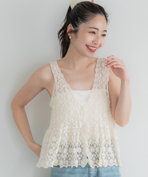 レースベスト（ベスト）｜coca（coca）（コカ）のファッション