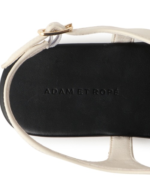 ADAM ET ROPE'(アダムエロペ)の「メタルモチーフサンダル(サンダル・レディース・ブラック/オフホワイト・23/23.5/24/24.5)」の15枚目の写真
