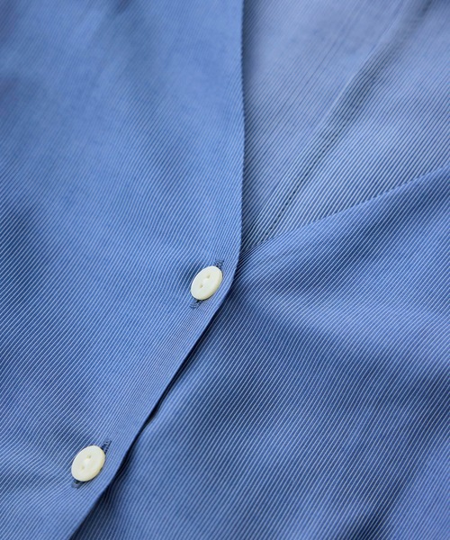 ROPE'（ロペ）の「【洗える・羽織にもなる】Vネック5分袖パフスリーブブラウス（シャツ/ブラウス・レディース・ホワイト系その他2/ブラック/ブルー系その他4/ホワイト系その他・FREE）」の12枚目の写真