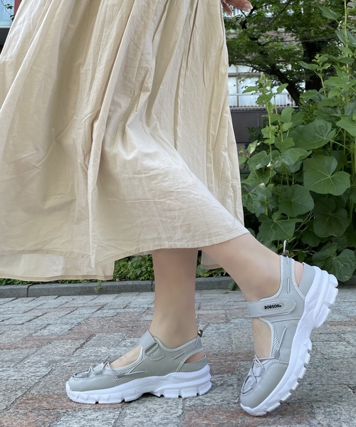 LUGG NAGG（ラグナグ）の「【軽量】スポーツサンダルスニーカー【簡単着脱】（サンダル・レディース・ブラック/グレー/ホワイト・M/L/LL/S）」の3枚目の写真