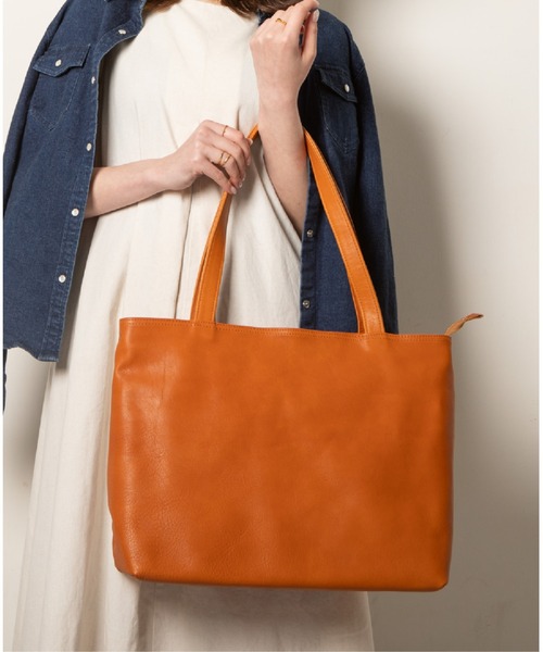 トートバッグ 大容量 日本製 MANO 栃木レザー（トートバッグ