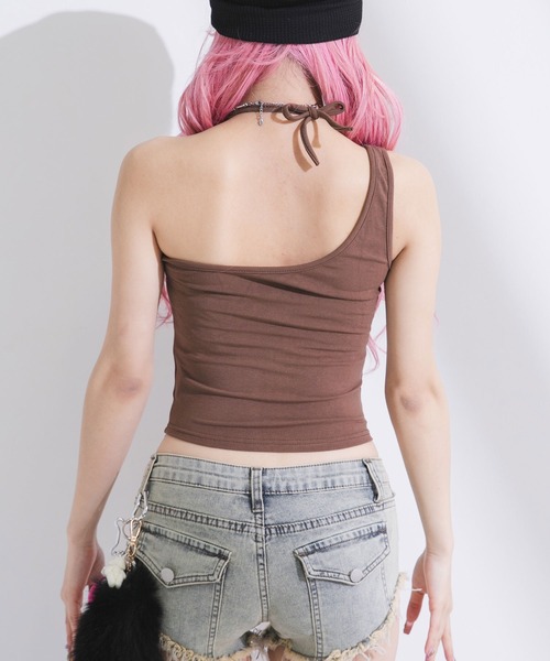 Diable baiser(ディアブルベーゼ)の「透けトップス×キャミ2点セット(Tシャツ/カットソー・レディース・ホワイト/ブルー/ピンク・FREE)」の18枚目の写真